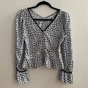 PetiteStudio NYC floral blouse